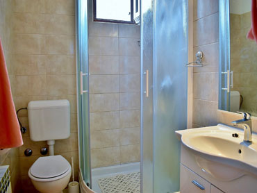 private bathroom, shower