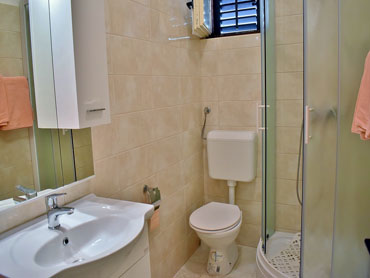 private bathroom, shower